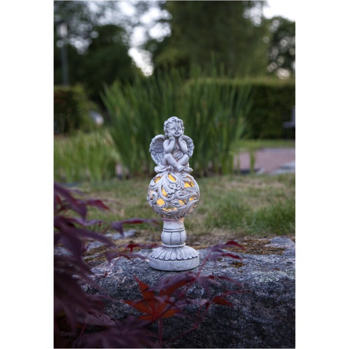 Solcellsdekoration Angel Beige Star Trading – bild 4