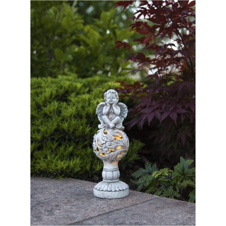 Solcellsdekoration Angel Beige Star Trading – bild 3