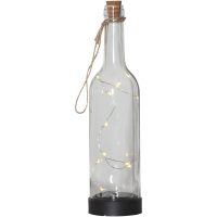 Solcellsdekoration Bottle Transparent Star Trading