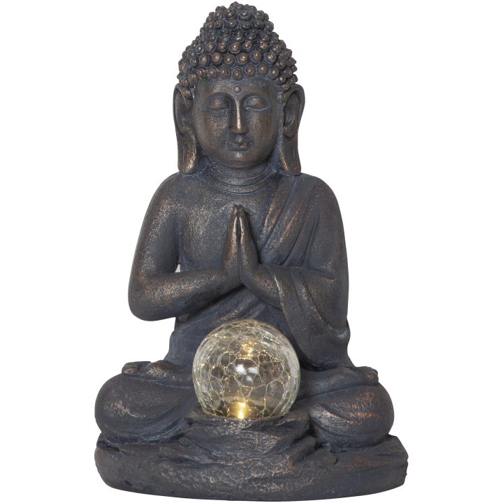 Solcellsdekoration Buddha Grå Star Trading – bild 6
