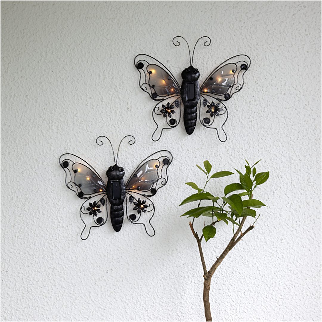 Solcellsdekoration Butterfly Svart Star Trading – bild 6