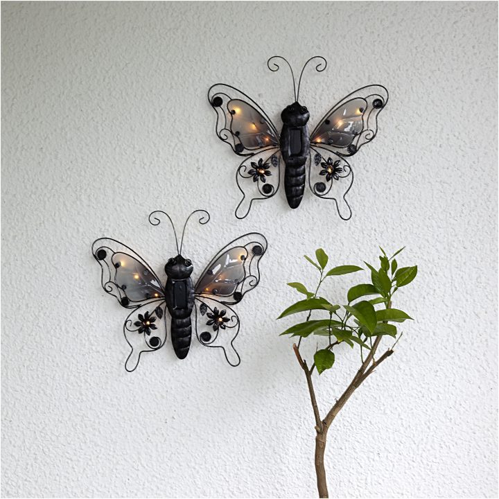 Solcellsdekoration Butterfly Svart Star Trading – bild 6