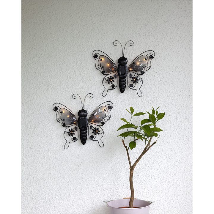 Solcellsdekoration Butterfly Svart Star Trading – bild 5