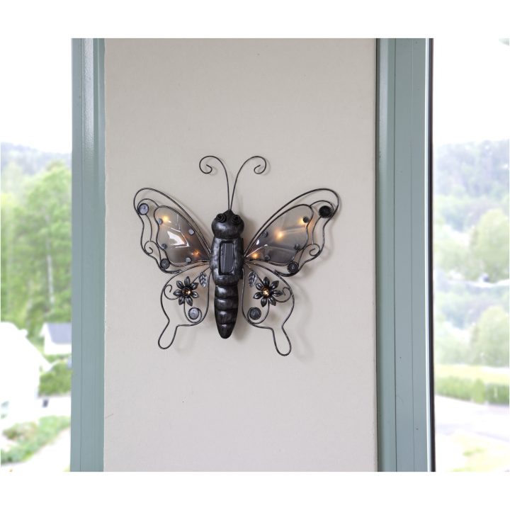 Solcellsdekoration Butterfly Svart Star Trading – bild 4