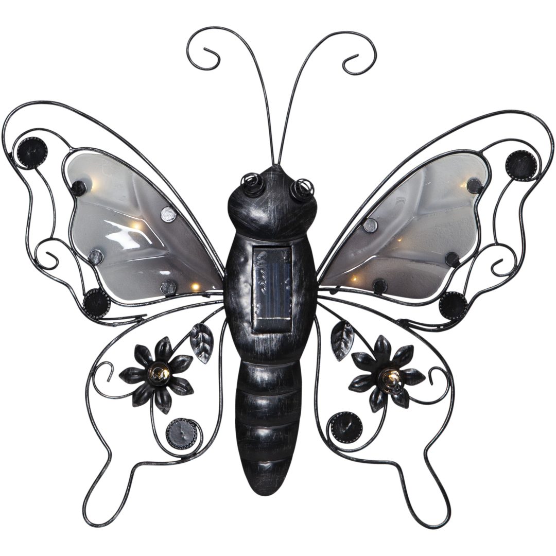 Solcellsdekoration Butterfly Svart Star Trading – bild 3