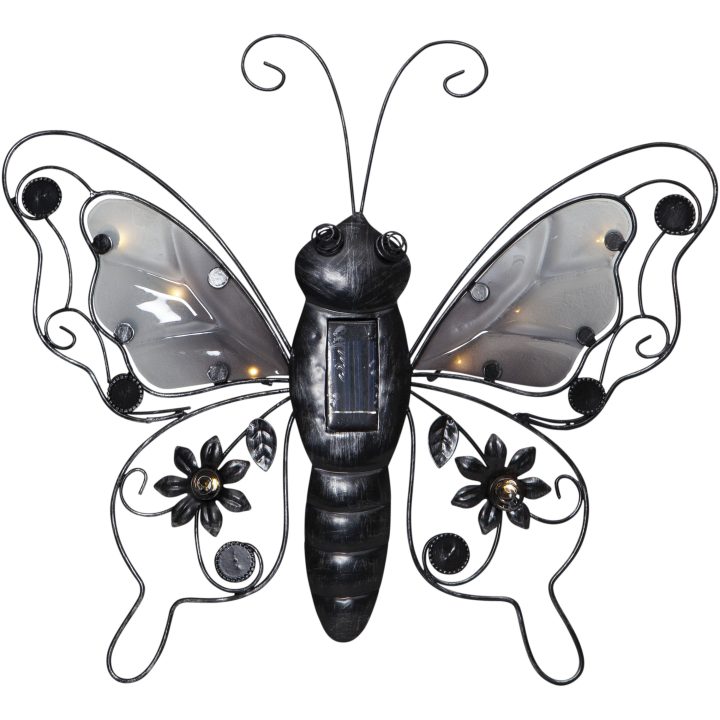 Solcellsdekoration Butterfly Svart Star Trading – bild 3