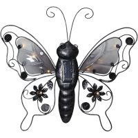 Solcellsdekoration Butterfly Svart Star Trading