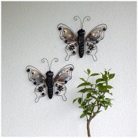 Solcellsdekoration Butterfly Svart Star Trading