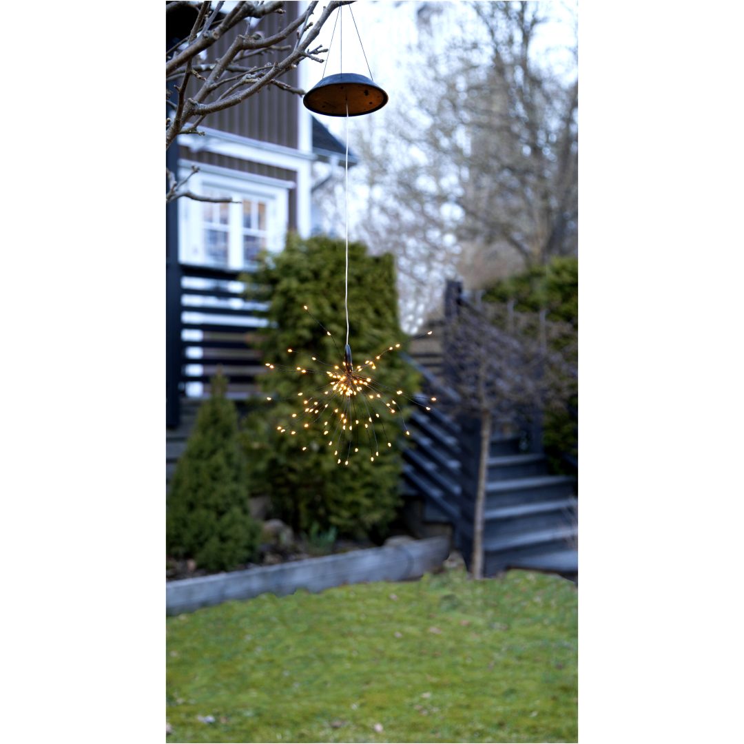 Solcellsdekoration Firework Solar Svart Star Trading – bild 12