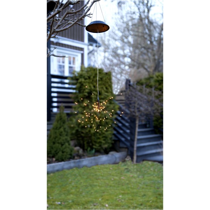 Solcellsdekoration Firework Solar Svart Star Trading – bild 12