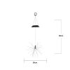 Solcellsdekoration Firework Solar Svart Star Trading – miniatyr 5