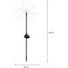 Solcellsdekoration Firework Svart Star Trading – miniatyr 1