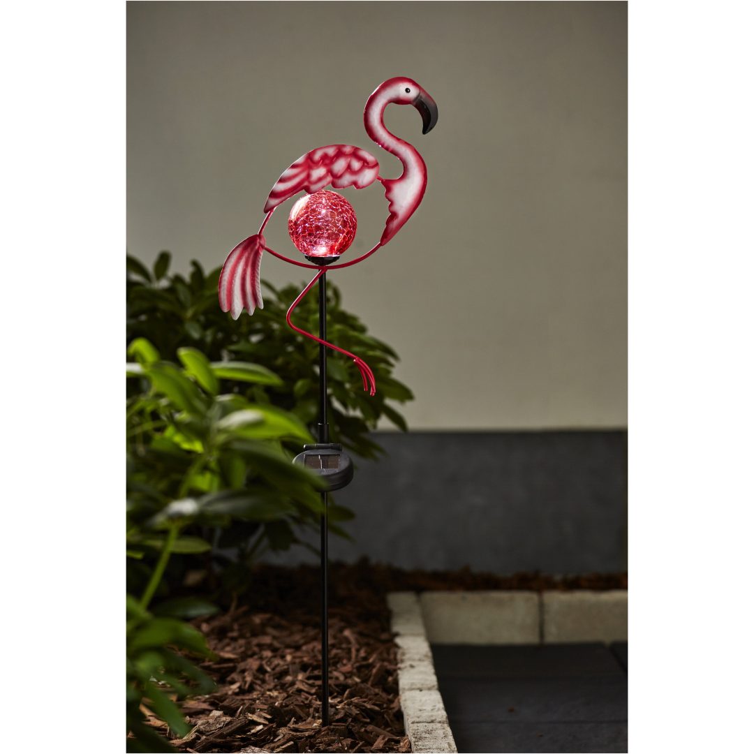 Solcellsdekoration Flamingo Rösa Star Trading – bild 2