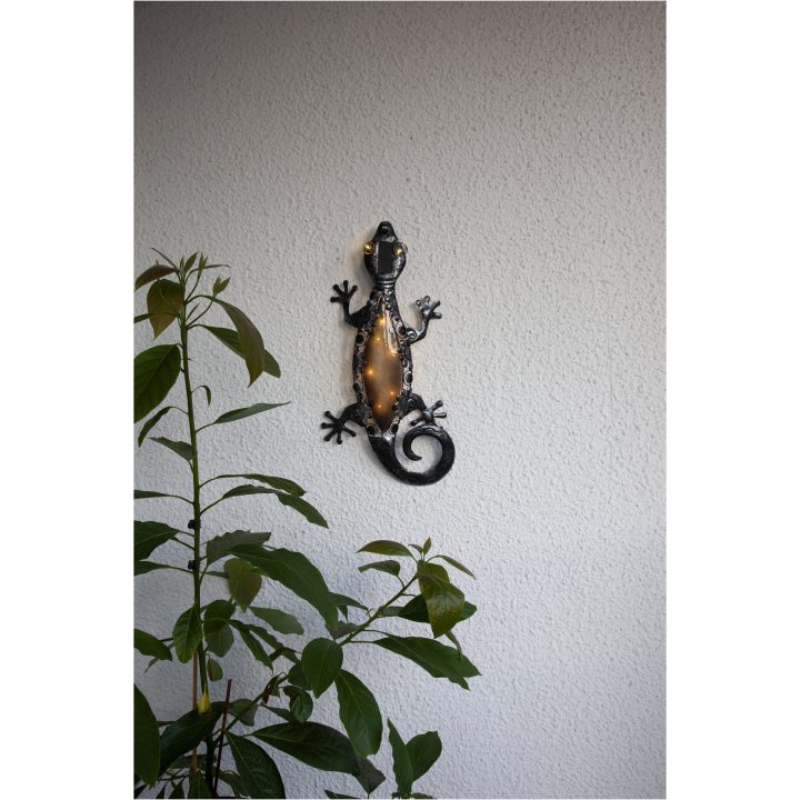 Solcellsdekoration Gecko Svart Star Trading – bild 2