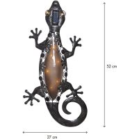 Solcellsdekoration Gecko Svart Star Trading
