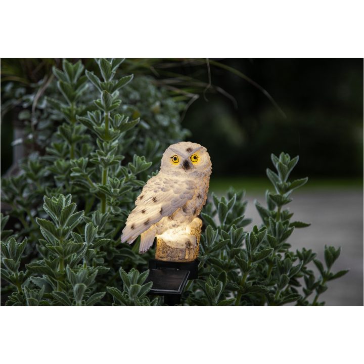 Solcellsdekoration Owl Beige Star Trading – bild 4