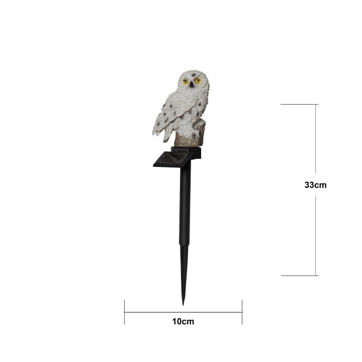 Solcellsdekoration Owl Beige Star Trading – bild 9