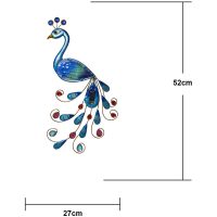Solcellsdekoration Peacock Blå Star Trading