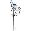 Solcellsdekoration Peacock Flerfärgad Star Trading – miniatyr 1