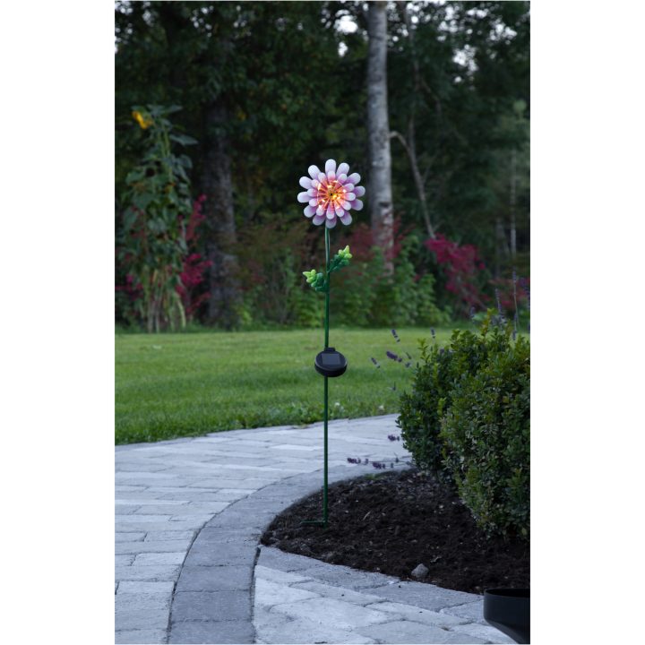Solcellsdekoration Pink Daisy STAR TRADING – bild 4