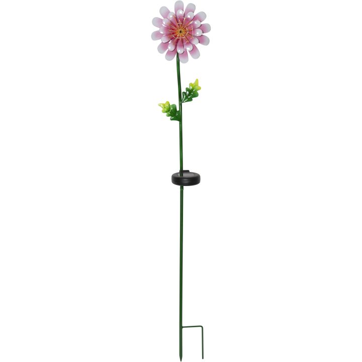 Solcellsdekoration Pink Daisy STAR TRADING – bild 2