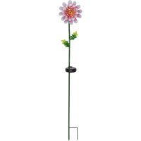 Solcellsdekoration Pink Daisy STAR TRADING