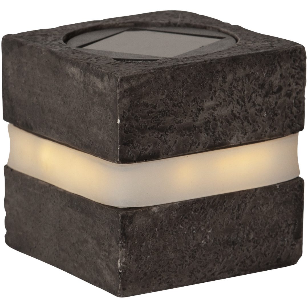 Solcellsdekoration Stonecube STAR TRADING – bild 2