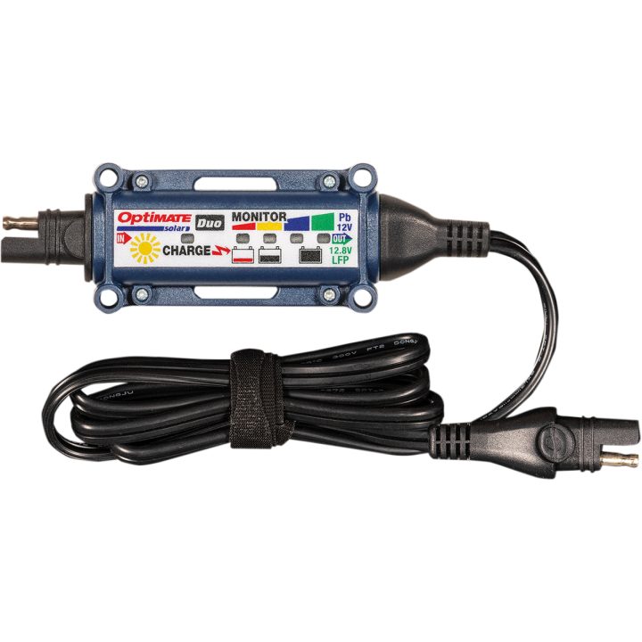 Solcellsladdningsregulator Optimate Duo Svart/Blå TECMATE Laddare – bild 2
