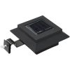 Solcellslampor 12 st LED fyrkantiga 12 cm svart vidaXL – miniatyr 3
