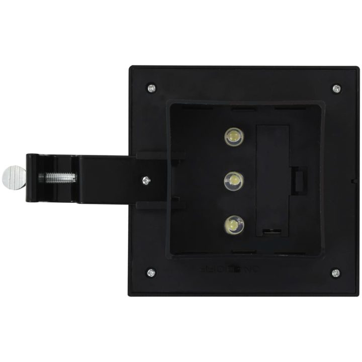 Solcellslampor 12 st LED fyrkantiga 12 cm svart vidaXL – bild 7