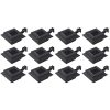 Solcellslampor 12 st LED fyrkantiga 12 cm svart vidaXL – miniatyr 1