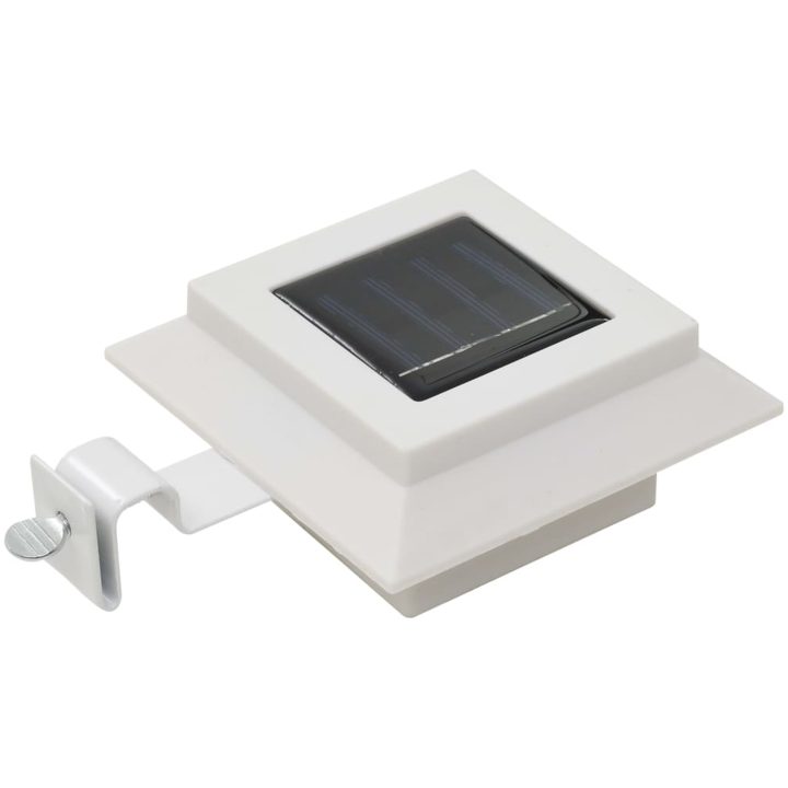 Solcellslampor 12 st LED fyrkantiga 12 cm vit vidaXL – bild 3