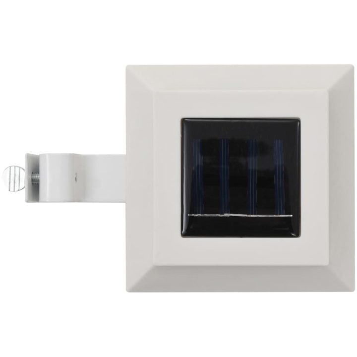 Solcellslampor 12 st LED fyrkantiga 12 cm vit vidaXL – bild 5