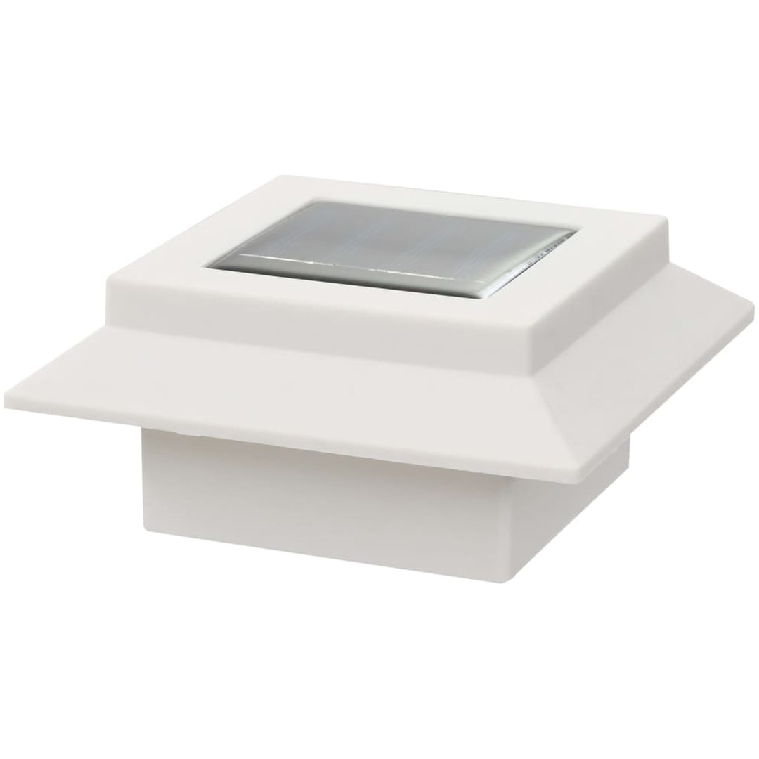 Solcellslampor 12 st LED fyrkantiga 12 cm vit vidaXL – bild 9