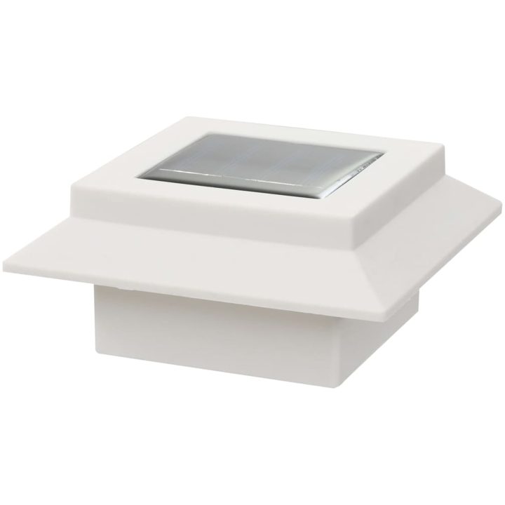 Solcellslampor 12 st LED fyrkantiga 12 cm vit vidaXL – bild 9