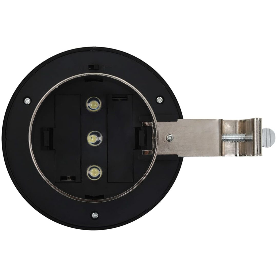 Solcellslampor 12 st LED runda 12 cm vit vidaXL – bild 7