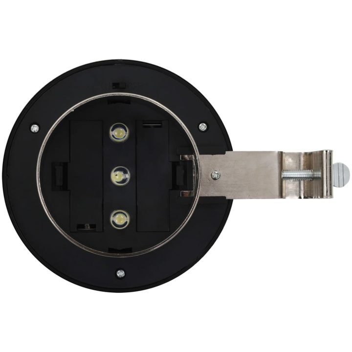 Solcellslampor 12 st LED runda 12 cm vit vidaXL – bild 7