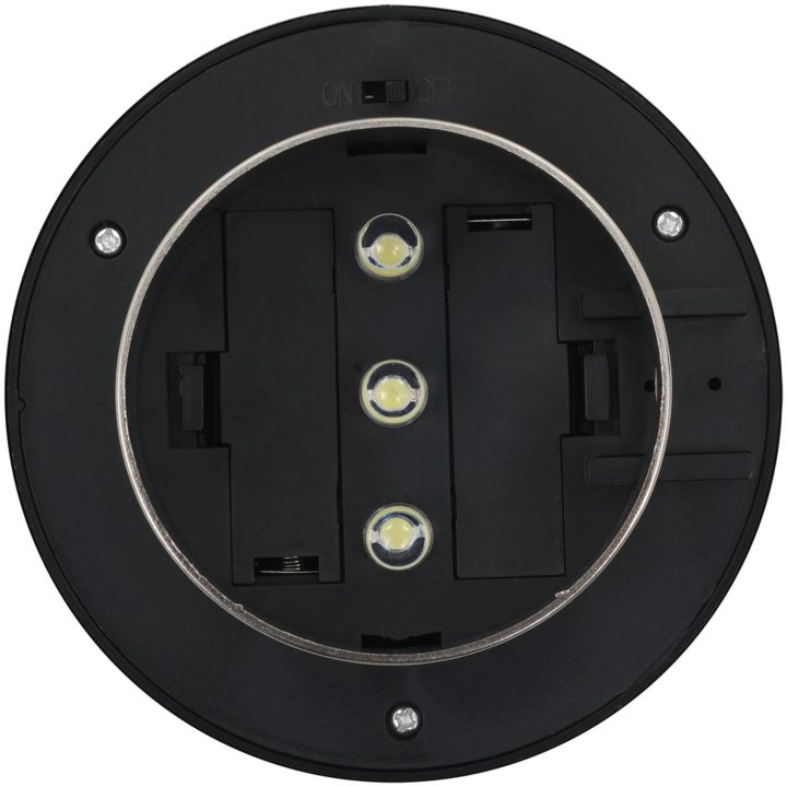 Solcellslampor 12 st LED runda 12 cm vit vidaXL – bild 8