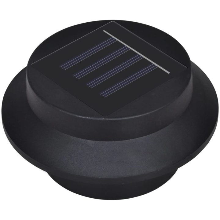 Solcellslampor för staket 12 st LED svart vidaXL – bild 4