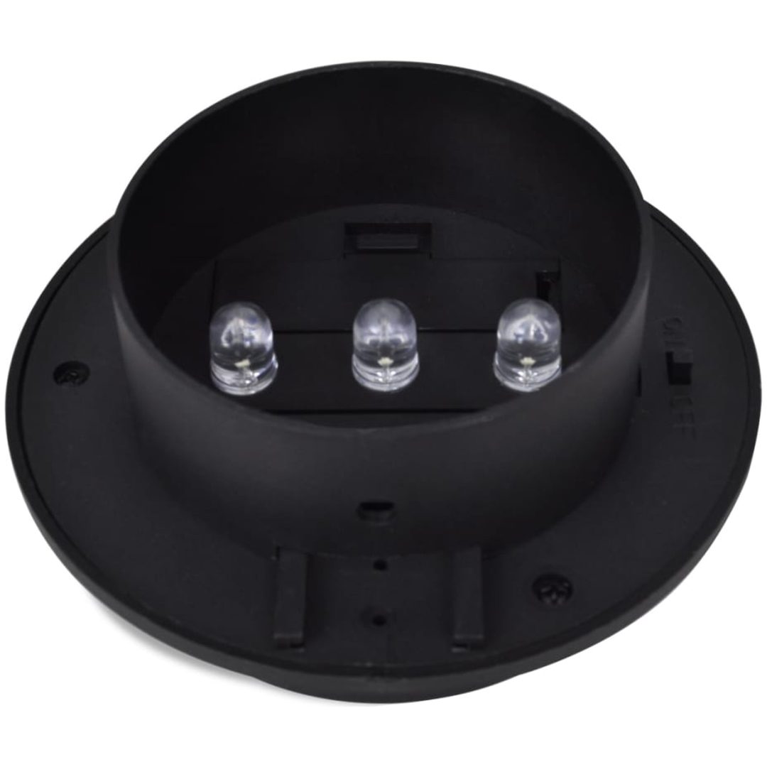 Solcellslampor för staket 12 st LED svart vidaXL – bild 5