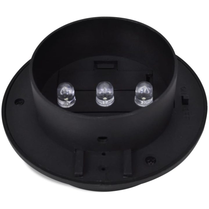 Solcellslampor för staket 12 st LED svart vidaXL – bild 5