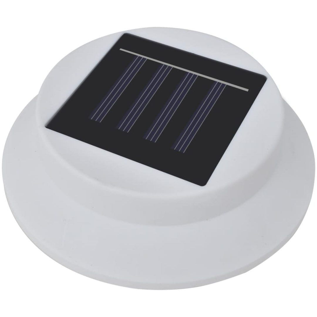 Solcellslampor för staket 12 st LED vit vidaXL – bild 5