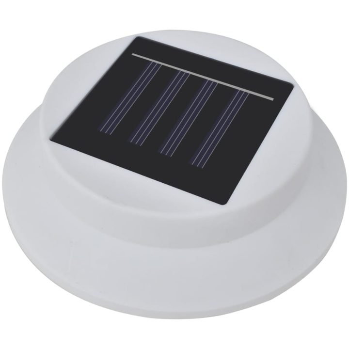 Solcellslampor för staket 12 st LED vit vidaXL – bild 5