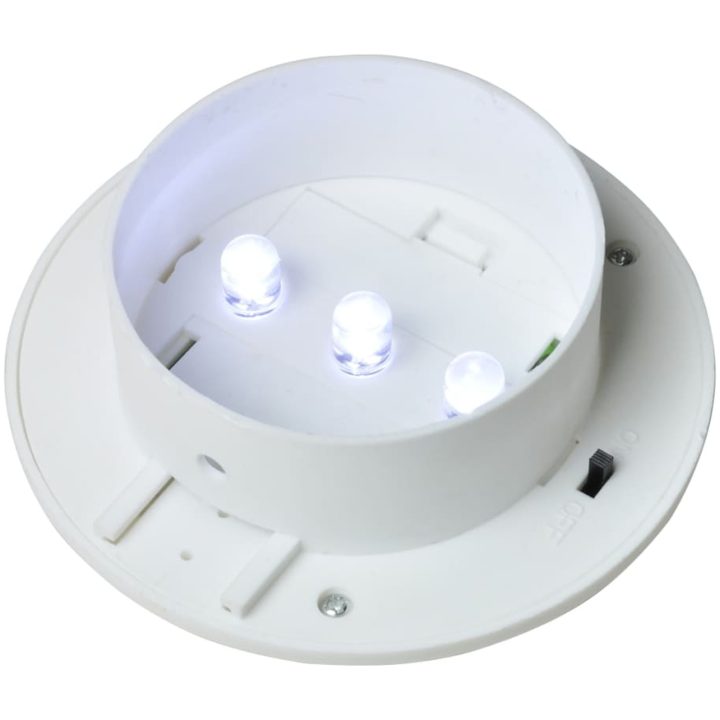 Solcellslampor för staket 12 st LED vit vidaXL – bild 7