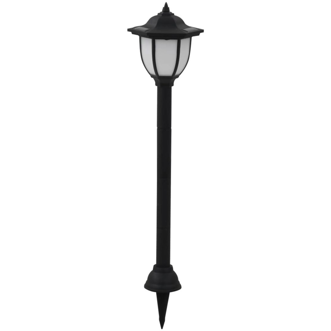 Solcellslampor för staket 6 st LED svart vidaXL – bild 2
