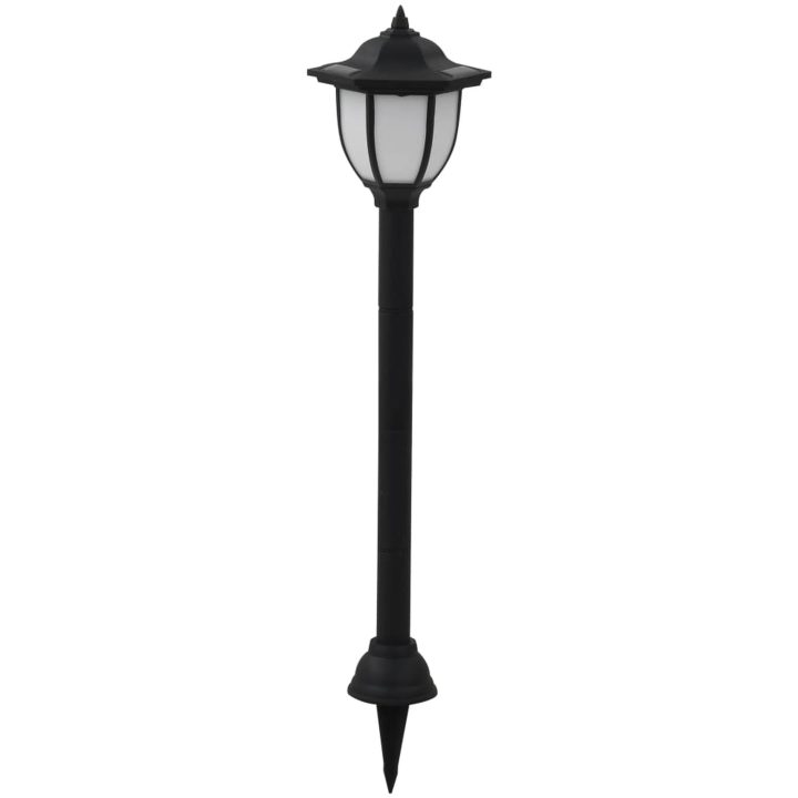 Solcellslampor för staket 6 st LED svart vidaXL – bild 2