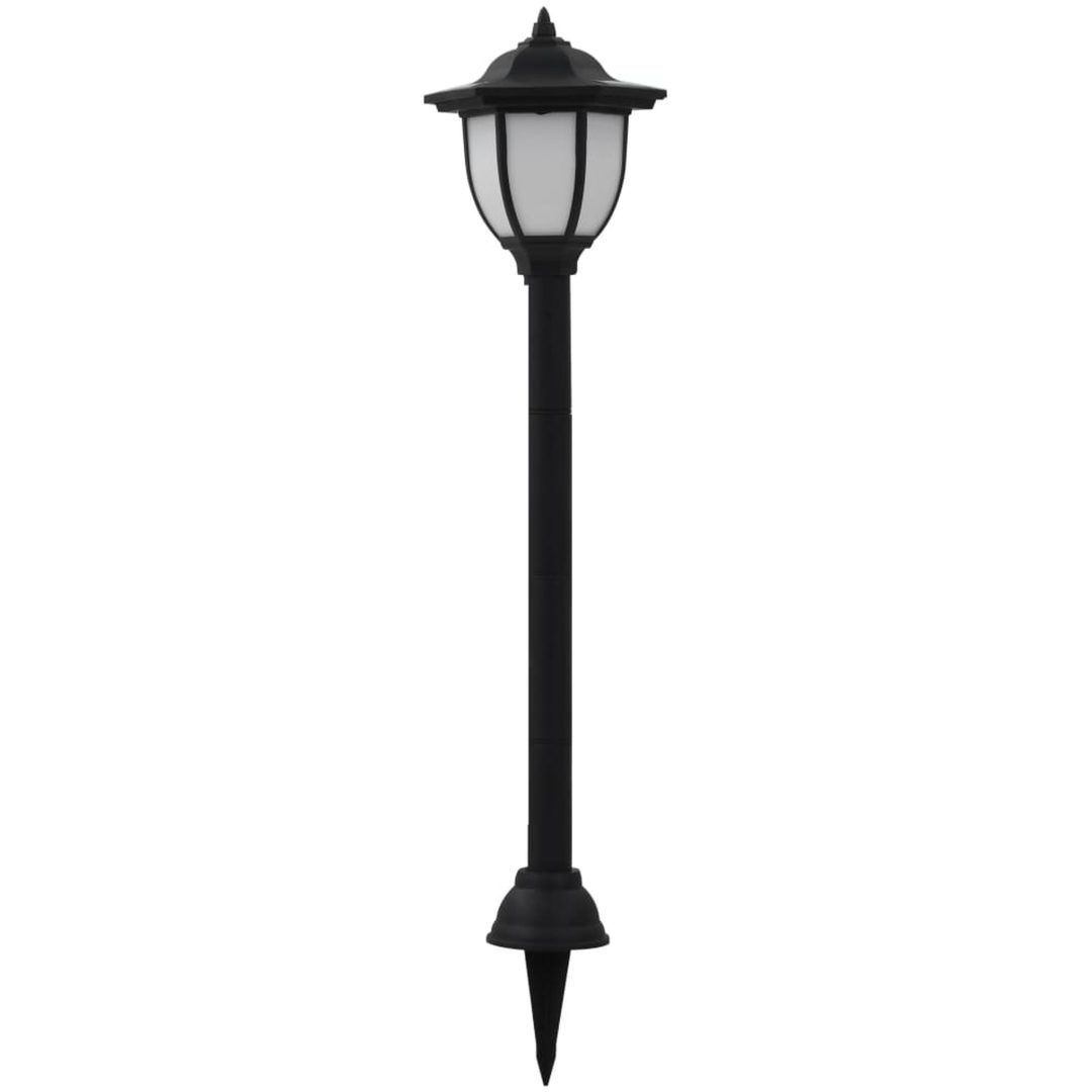 Solcellslampor för staket 6 st LED svart vidaXL – bild 3