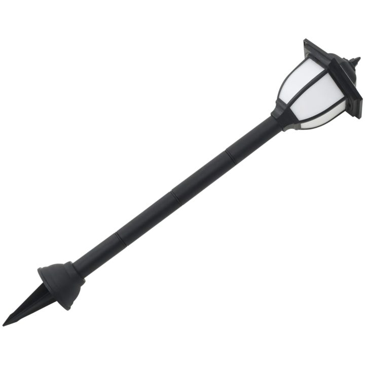 Solcellslampor för staket 6 st LED svart vidaXL – bild 6