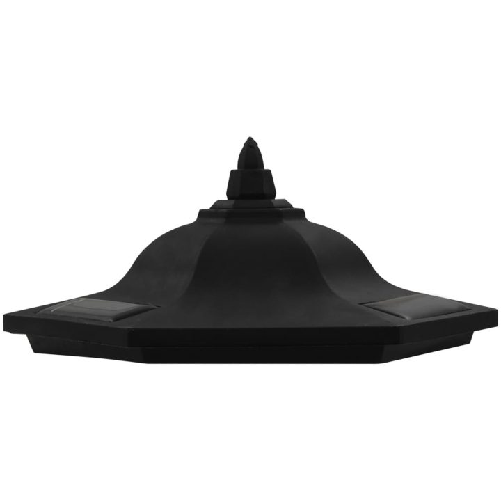 Solcellslampor för staket 6 st LED svart vidaXL – bild 9