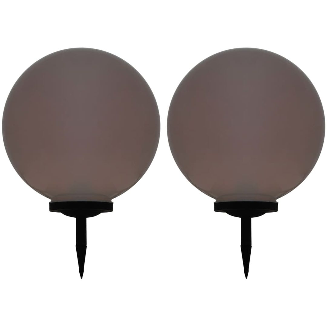 Solcellslampor med LED 2 st sfäriska 50 cm RGB vidaXL 50 cm